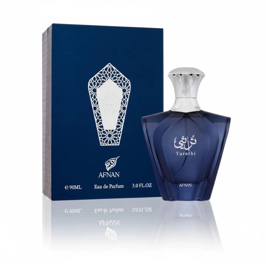Afnan Turathi Blue 90 ML — frasco original con caja