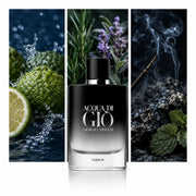 Giorgio Armani Acqua di Giò Parfum — composición editorial fotográfica DYNASTY
