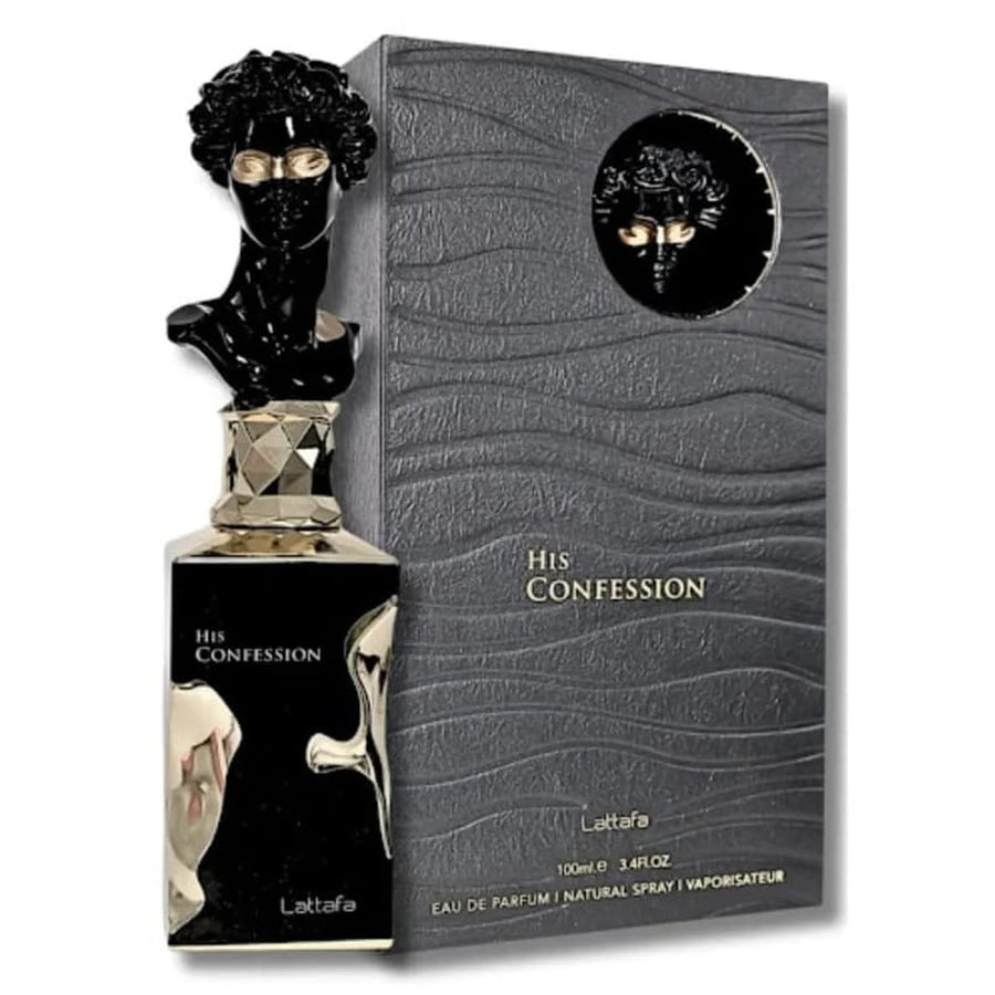Lattafa His Confession 100 ML — frasco original con caja