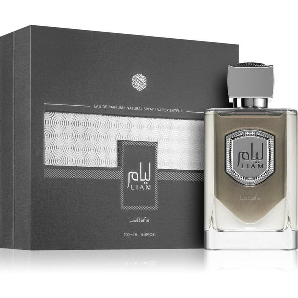 Lattafa Liam Grey 100 ML — frasco original con caja