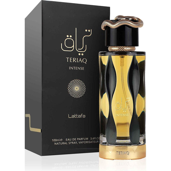 Lattafa Teriaq Intense 100 ML — frasco original con caja