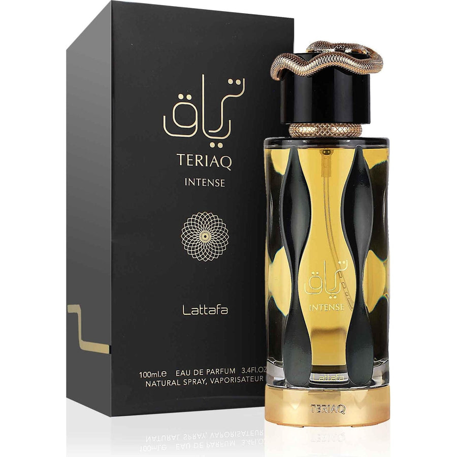 Lattafa Teriaq Intense 100 ML — frasco original con caja