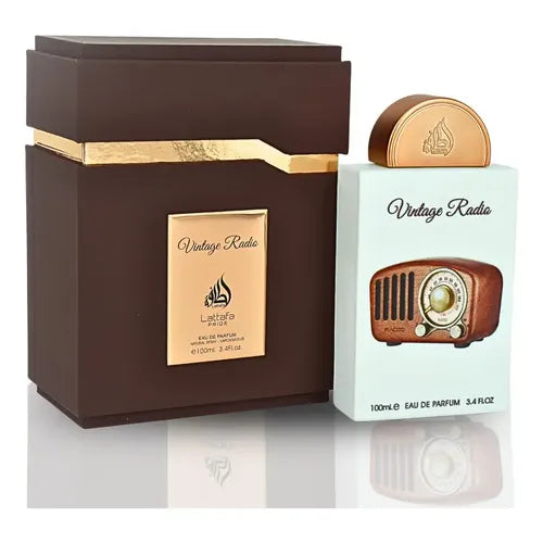 Lattafa Vintage Radio 100 ML — frasco original con caja