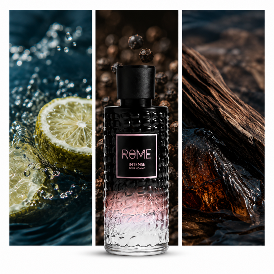 Mast Perfume Rome Intense Pour Homme: composición visual de sus acordes principales