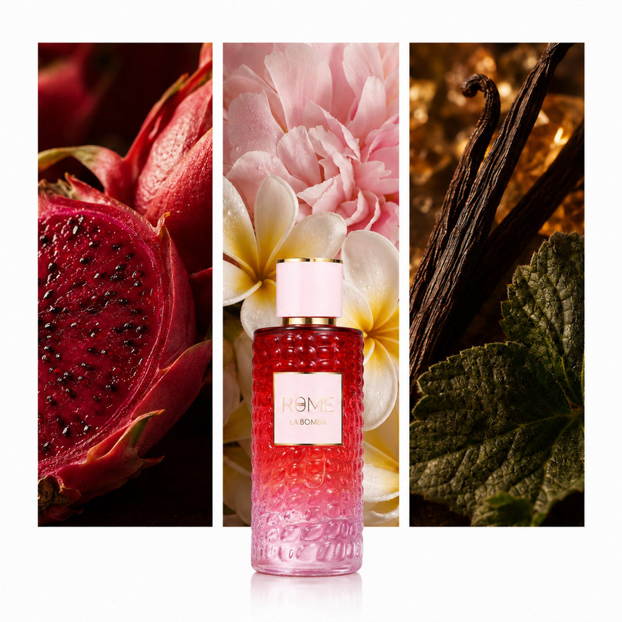 Mast Perfume Rome La Bomba — imagen editorial DYNASTY
