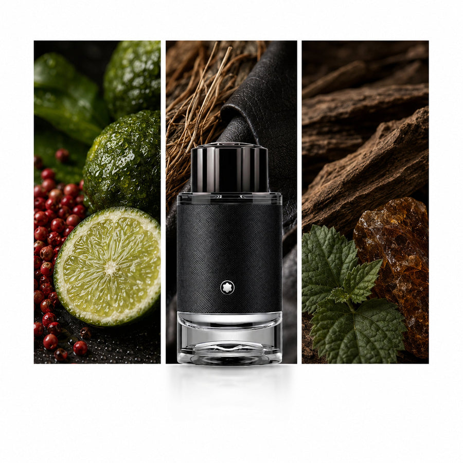 Montblanc Explorer — composición editorial fotográfica DYNASTY
