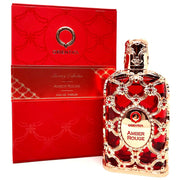 Orientica Amber Rouge 80 ML — frasco y caja del perfume