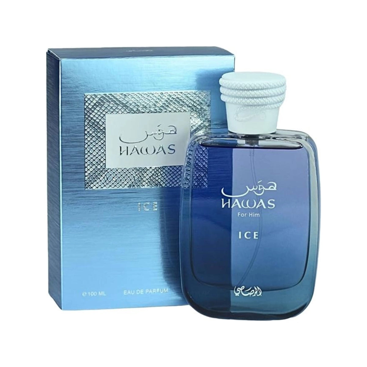 Rasasi Hawas Ice perfume original con frasco y caja