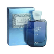 Rasasi Hawas Ice perfume original con frasco y caja