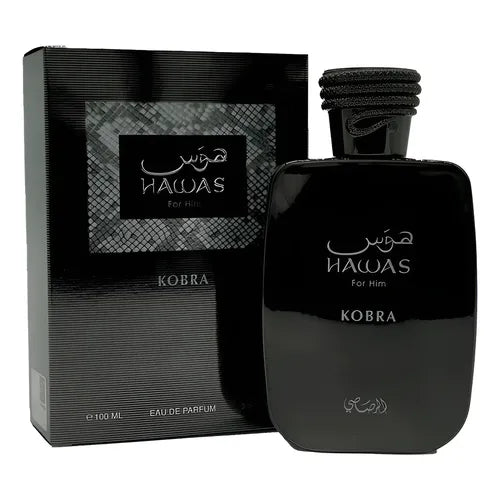 Rasasi Hawas Kobra 100 ML — frasco original con caja